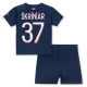 Günstige Fußballtrikots Paris Saint Germain PSG Skriniar 37 Heimtrikot Kinder 2023-2024