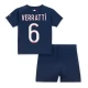 Günstige Fußballtrikots Paris Saint Germain PSG Verratti 6 Heimtrikot Kinder 2023-2024