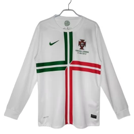 Günstige Fußballtrikots Portugal Auswärtstrikot Retro 2012 - L/S