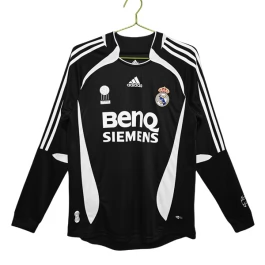 Günstige Fußballtrikots Real Madrid Ausweichtrikot Retro 2006-2007 - L/S
