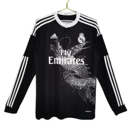 Günstige Fußballtrikots Real Madrid Ausweichtrikot Retro 2014-2015 - L/S