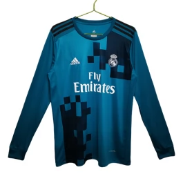 Günstige Fußballtrikots Real Madrid Ausweichtrikot Retro 2017-2018 - L/S