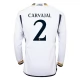 Günstige Fußballtrikots Real Madrid Carvajal 2 Heimtrikot 2023-2024 - L/S