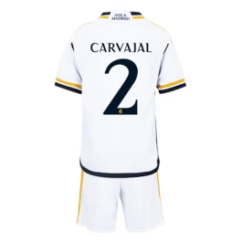 Günstige Fußballtrikots Real Madrid Carvajal 2 Heimtrikot Kinder 2023-2024