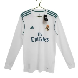 Günstige Fußballtrikots Real Madrid Heimtrikot Retro 2017-2018 - L/S