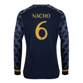 Günstige Fußballtrikots Real Madrid Nacho 6 Auswärtstrikot 2023-2024 - L/S