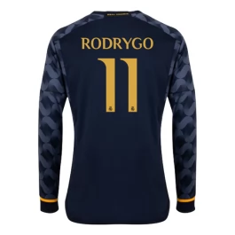 Günstige Fußballtrikots Real Madrid Rodrygo 11 Auswärtstrikot 2023-2024 - L/S