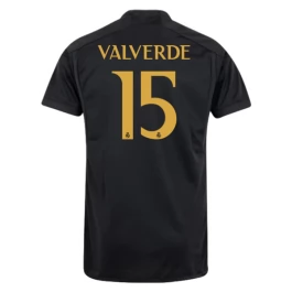 Günstige Fußballtrikots Real Madrid Valverde 15 Ausweichtrikot 2023-2024
