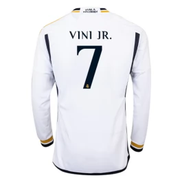 Günstige Fußballtrikots Real Madrid Vini Jr. 7 Heimtrikot 2023-2024 - L/S