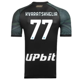 Günstige Fußballtrikots SSC Neapel Kvaratskhelia 77 Ausweichtrikot 2023-2024