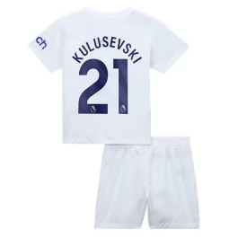 Günstige Fußballtrikots Tottenham Hotspur Kulusevski 21 Heimtrikot Kinder 2023-2024