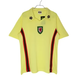 Günstige Fußballtrikots Wales Auswärtstrikot Retro 1976-1979