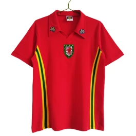 Günstige Fußballtrikots Wales Heimtrikot Retro 1976-1979