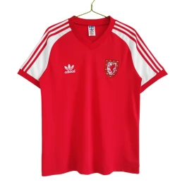 Günstige Fußballtrikots Wales Heimtrikot Retro 1982