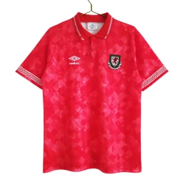 Günstige Fußballtrikots Wales Heimtrikot Retro 1990-1992