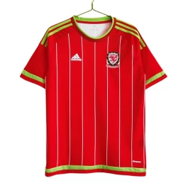 Günstige Fußballtrikots Wales Heimtrikot Retro 2015