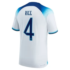 Günstige Fußballtrikots WM 2022 England Rice 4 Heimtrikot