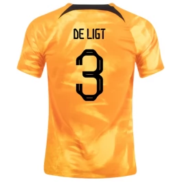 Günstige Fußballtrikots WM 2022 Niederlande De Ligt 3 Heimtrikot