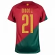 Günstige Fußballtrikots WM 2022 Portugal Diogo J. 21 Heimtrikot