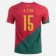 Günstige Fußballtrikots WM 2022 Portugal R.Leao 15 Heimtrikot