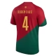 Günstige Fußballtrikots WM 2022 Portugal Rúben Dias 4 Heimtrikot
