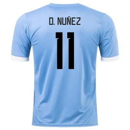 Günstige Fußballtrikots WM 2022 Uruguay D.Nunez 11 Heimtrikot