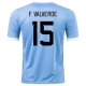 Günstige Fußballtrikots WM 2022 Uruguay F.Valverde 15 Heimtrikot