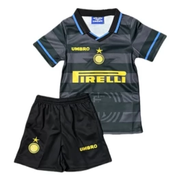 Inter Mailand Ausweichtrikot Kinder Retro 1997-1998 Günstige Fußballtrikots