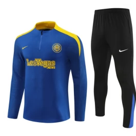 Inter Mailand Trainingsanzüge Kinder 2024-25 - 1-4 Zip Blau