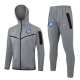 Inter Mailand Trainingsjackenanzüge 2024-25 - Hoodie Grau