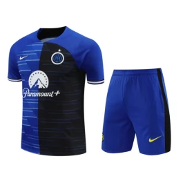 Inter Mailand Trainingsshirt Anzüge Kinder 2024-25 - Shorts Blau
