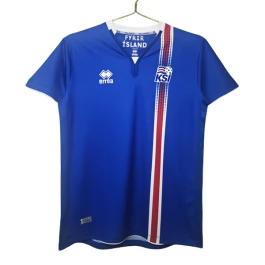 Island Heimtrikot Retro 2016-2017 Günstige Fußballtrikots