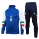 Italien Trainingsanzüge 2023-24 - 1-4 Zip Blau