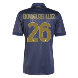 Juventus Douglas Luiz 26 Ausweichtrikot 2024-2025 Günstige Fußballtrikots