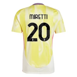 Juventus Miretti 20 Auswärtstrikot 2024-2025 Günstige Fußballtrikots