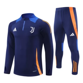 Juventus Trainingsanzüge Kinder 2024-25 - 1-4 Zip Blau