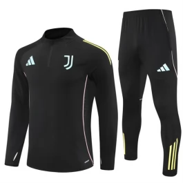 Juventus Trainingsanzüge Kinder 2025-26 - 1-4 Zip Schwarz