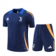 Juventus Trainingsshirt Anzüge 2024-25 - Shorts Blau