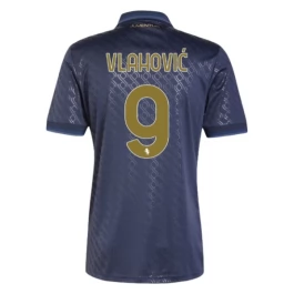 Juventus Vlahović 9 Ausweichtrikot 2024-2025 Günstige Fußballtrikots