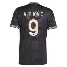 Juventus Vlahović 9 Ausweichtrikot 2025-2026 Günstige Fußballtrikots
