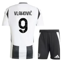 Juventus Vlahović 9 Heimtrikot Kinder 2024-2025 Günstige Fußballtrikots