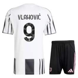 Juventus Vlahović 9 Heimtrikot Kinder 2025-2026 Günstige Fußballtrikots