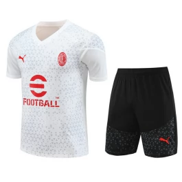 Kinder AC Milan Trainingsshirt Anzüge 2023-24 - Shorts Weiß
