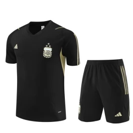 Kinder Argentinien Trainingsshirt Anzüge 2023-24 - Shorts Schwarz
