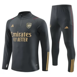 Kinder Arsenal Trainingsanzüge 2023-24 - 1-4 Zip Grau