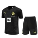 Kinder BVB Borussia Dortmund Trainingsshirt Anzüge 2023-24 - Shorts Schwarz