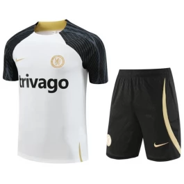 Kinder Chelsea Trainingsshirt Anzüge 2023-24 - Shorts Weiß
