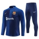 Kinder FC Barcelona Trainingsanzüge 2023-24 - 1-4 Zip Blau Camouflage Kinder FC Barcelona Trainingsanzüge 2023-24 - 1-4 Zip Blau Camouflage