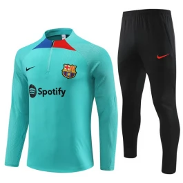 Kinder FC Barcelona Trainingsanzüge 2023-24 - 1-4 Zip Blau Schwarz
