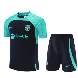 Kinder FC Barcelona Trainingsshirt Anzüge 2023-24 - Shorts Blau